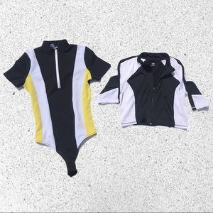 Body suit and crop top